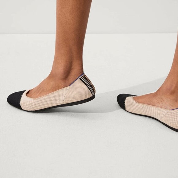 Rothy's The Square Flat in Tuxedo, Size 7.5 - Picture 2 of 16